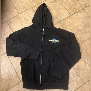 Universal Studios Florida Mens Hoodie Sweatshirt medium M Gray Graphic